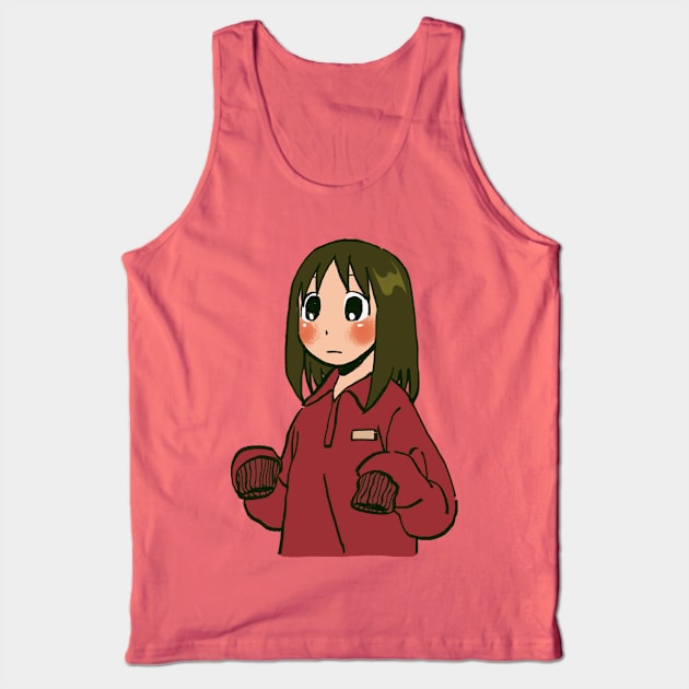 osaka in an oversized red tracksuit / azumanga daioh Tank Top by mudwizard